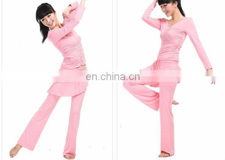 Ladies fashion long sleeve yoga wear