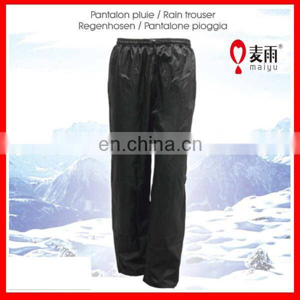 waterproof black pvc raincoat pants