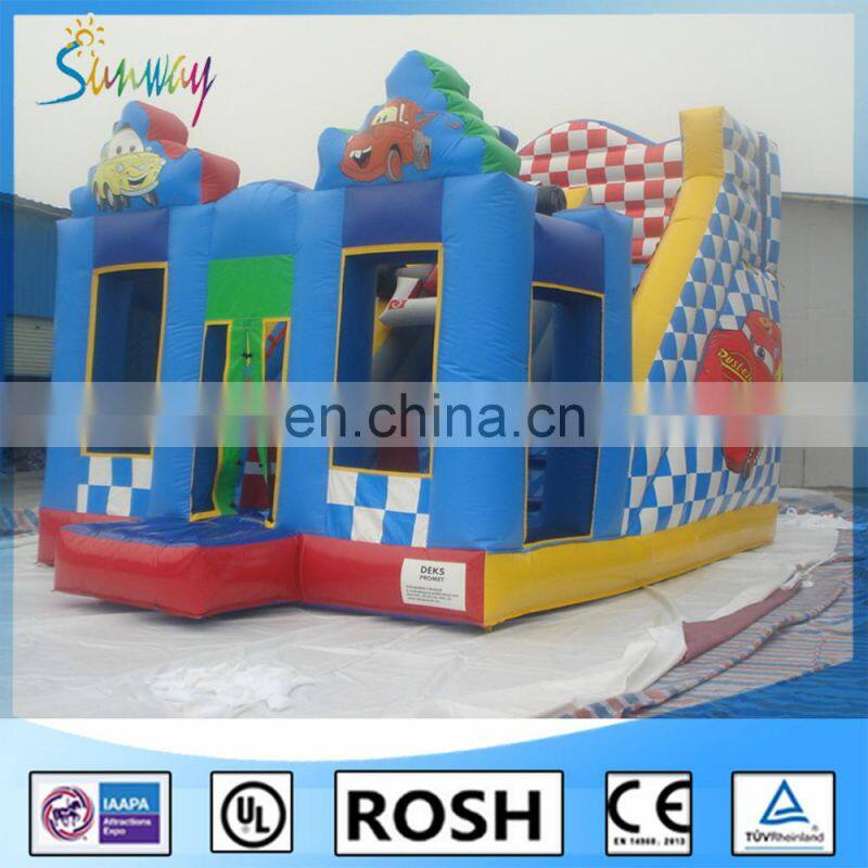 Kids Elephant Slide / Inflatable Bouncy Castle With Slide / Inflatable Slide Parts