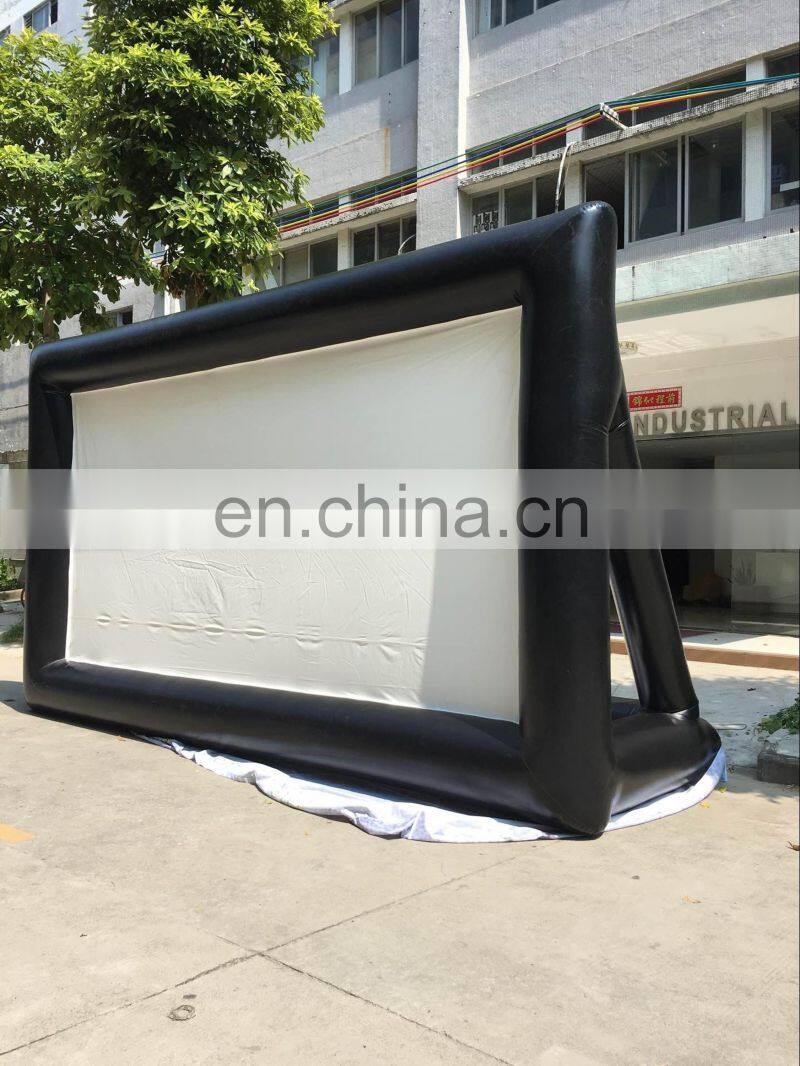 30ft outdoor big inflatable movie screen used outdoor projection advertising TV screen for sale