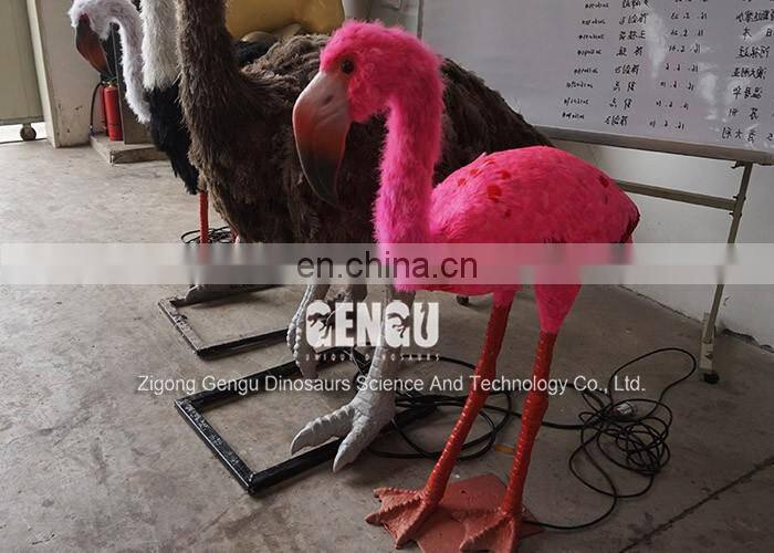 Life Size Animal Statue Animatronic Phoenicopterus For Sale