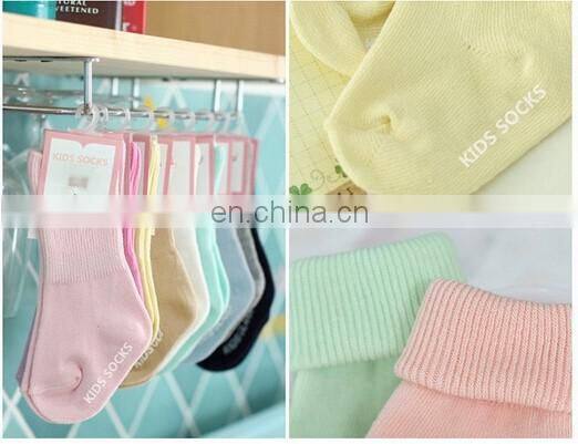 In stock Newborn Babies Pure Color Cotton Socks Baby Socks