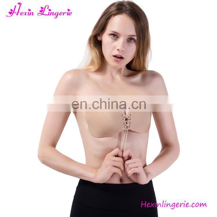 In Stocks White Leopard Veins Sexy Backless Nubra Push Up Invisible Bra