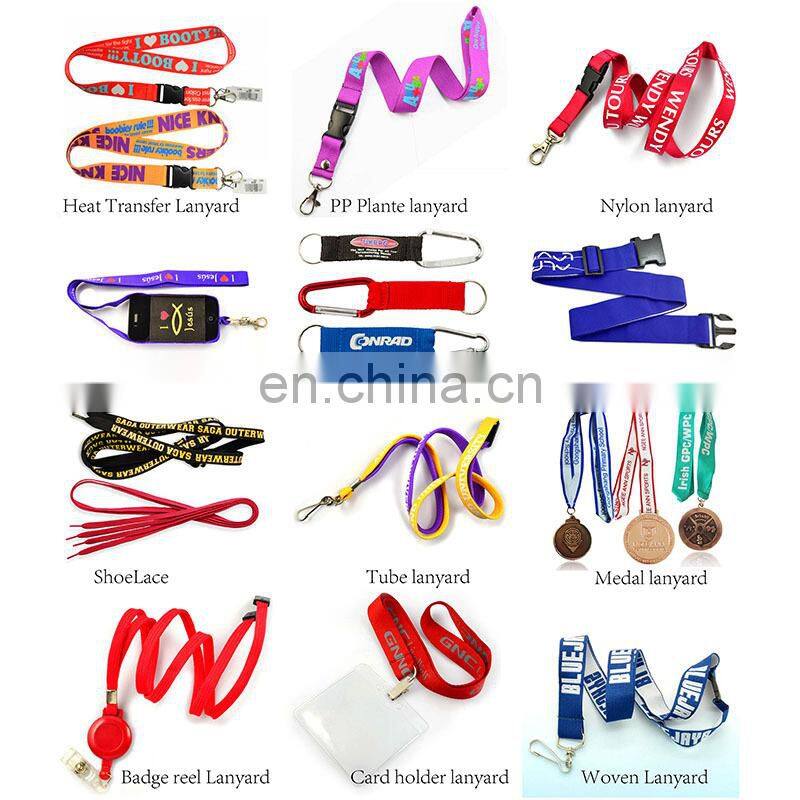 Promotion Custom Sublimation Printed Neck Polyester Lanyard With Metal Clip