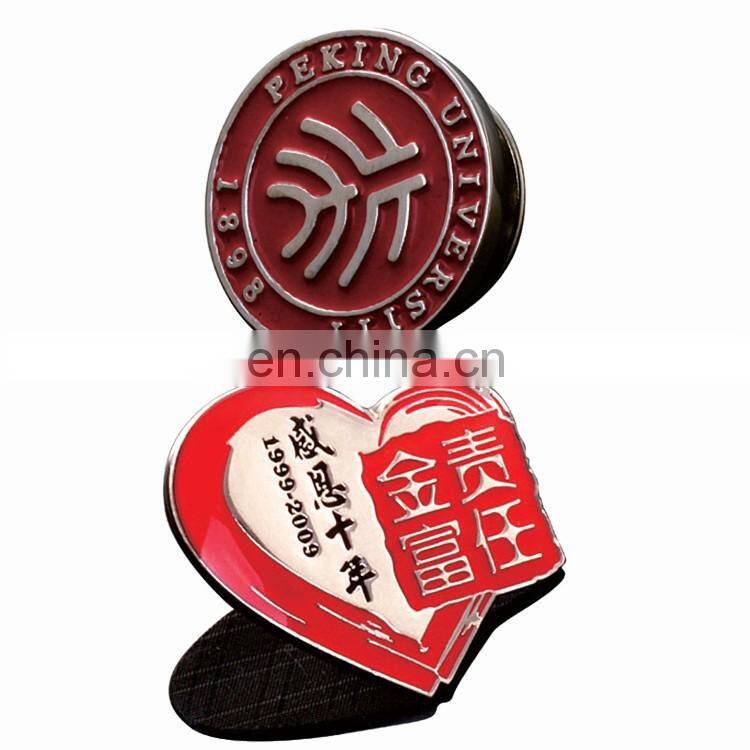 New design colorful custom metal pins soft enamel with fashion design logo