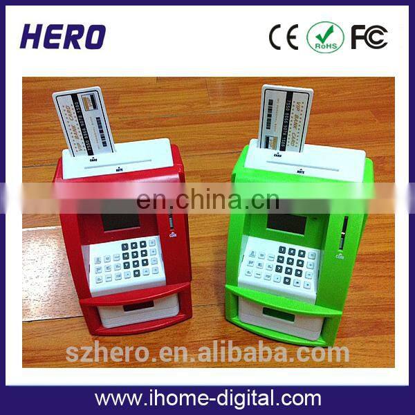 2018 products atm bank money saving bankes toy/plastic cash box