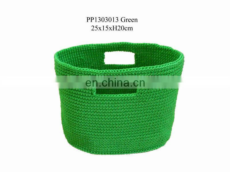 hand crafts pp crochet basket and handbag