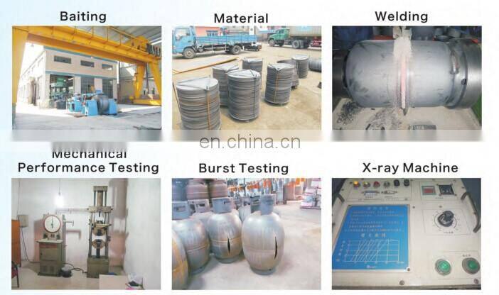 Export To South America Steel Cooking Gas Cylinder Regulator LPG Cooking Gas Cylinder Price