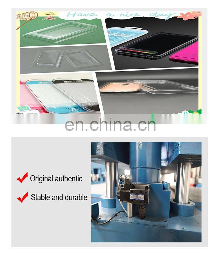 Auto feeding hydraulic cell phone blister packaging cutting machine