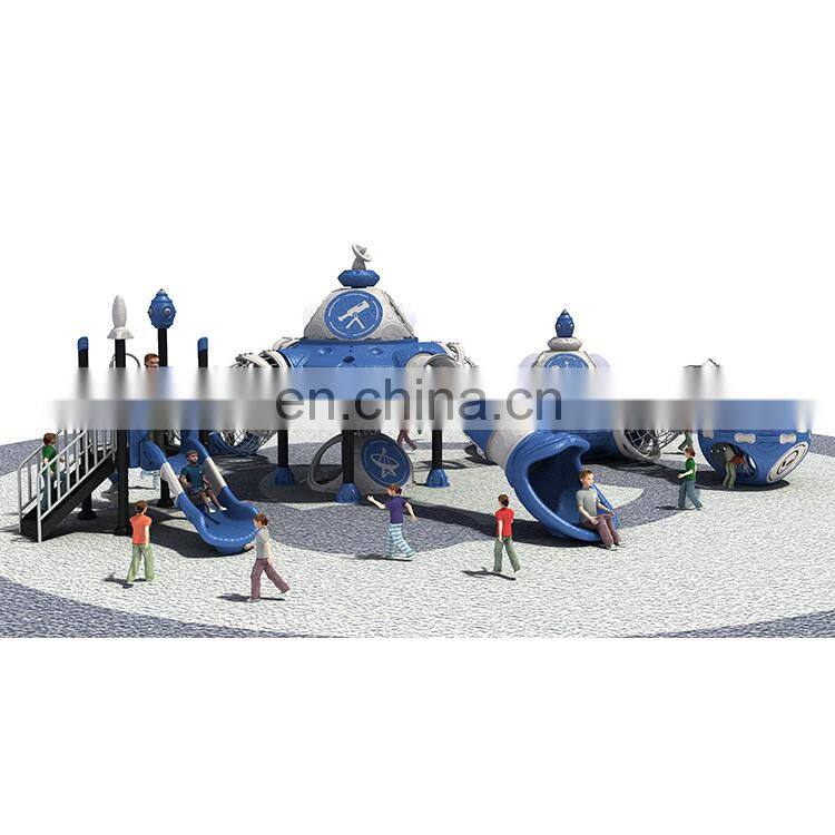 Spaceship Series Kids Amusement Equipment Play Grounds Outdoor Combination Slide