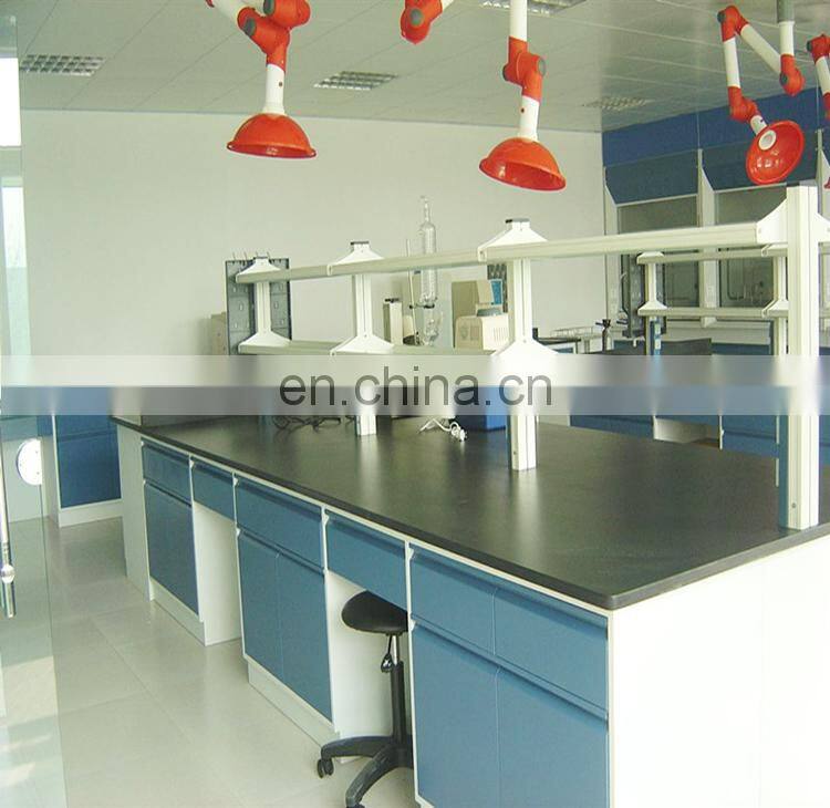 H-Frame Lab Office Side Desk / metal lab table With Reagent Rack