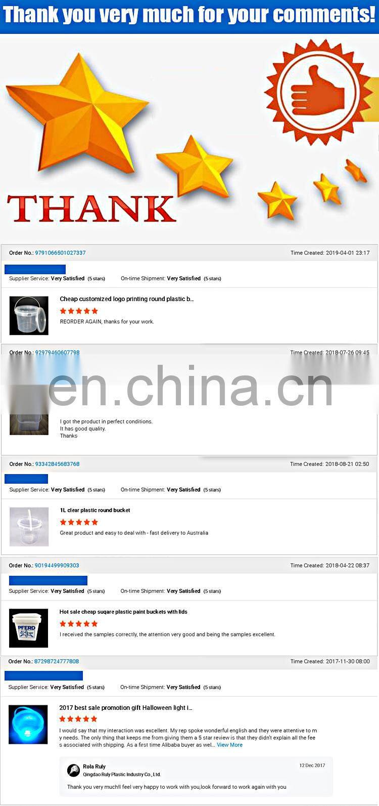 4 L tool bucket square plastic bucket