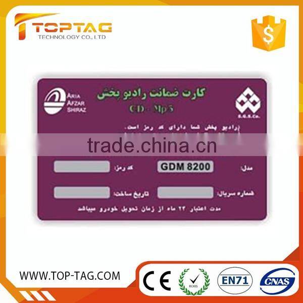 Offset printing Paper Scratch Card,Prepaid Scratch Phone Card