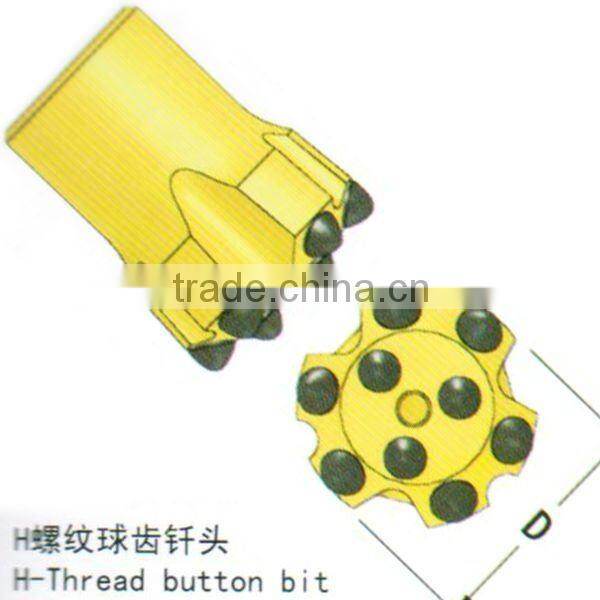 H-Thread button bit