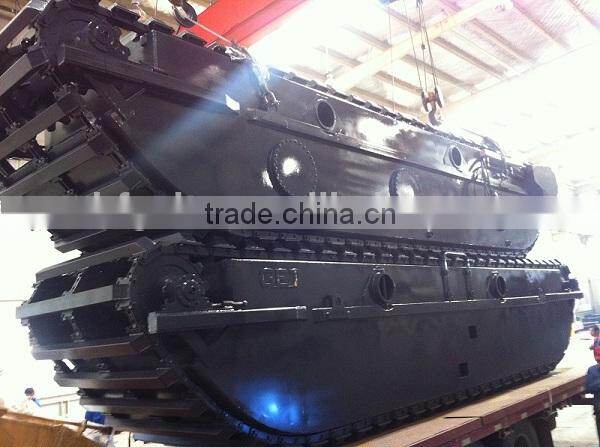 Brand new amphibious excavator with side pontoons GET210 applicable in max 5m water dredging excavator