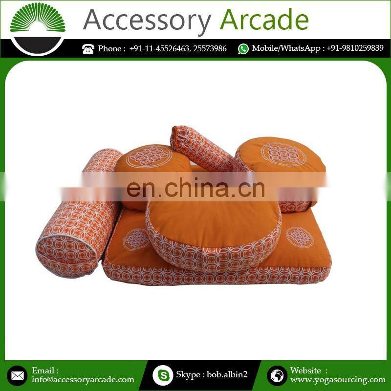 Top Quality Meditation Solid Color Yoga Cushion Meditation Set Buy at Lowest Price