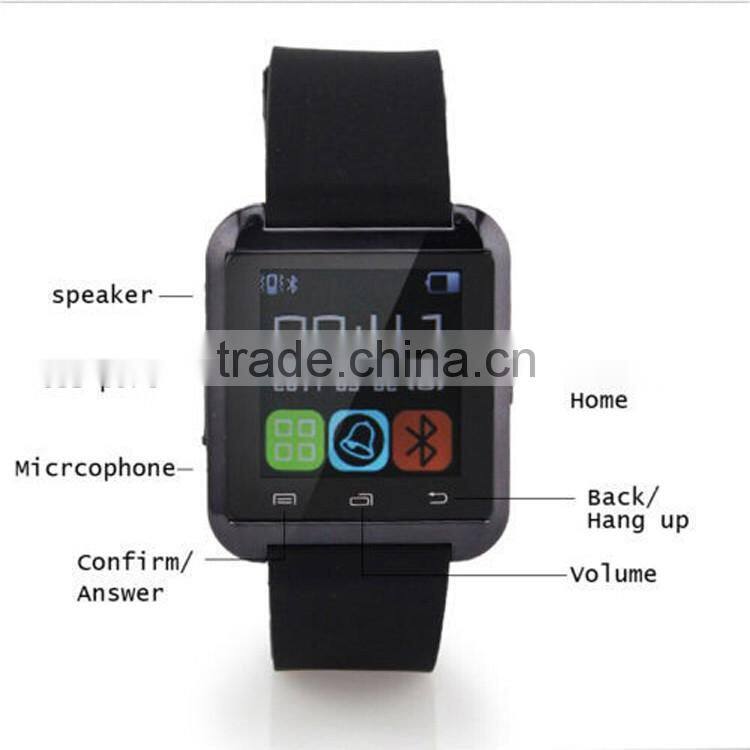 Bluetooth smart watch U8 fashionable wrist watch smart phone watch compatible with Android Phone