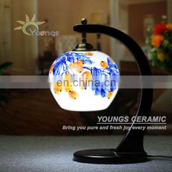 Antique Thin China Egg Shell Ceramic Porcelain Decorative Table Lamps