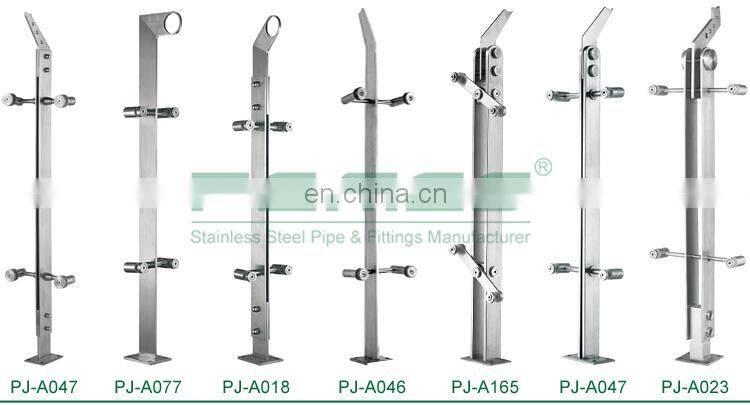 Wholesale 304 316 Inox Balcony Inox Luxury Glass Clamp Railing Balustrade Factory China