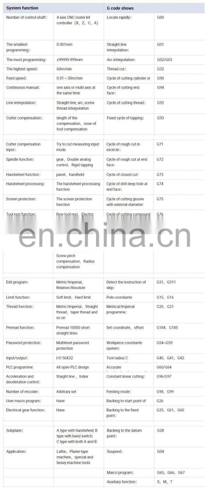 NEWKer CNC 4 axis router controller for lathe similar gsk cnc controller