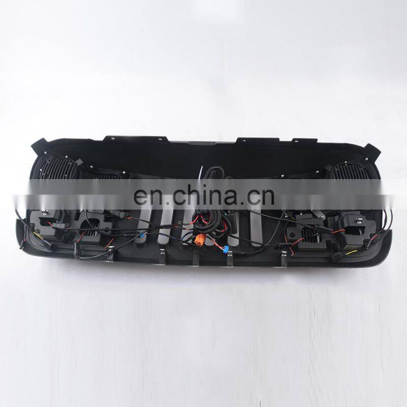 Car Grille with LED For Jeep Wrangler Jk Front grille accessories auto parts