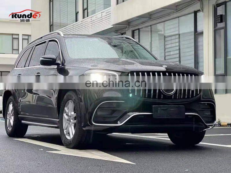 Runde PP Material Body Kit Front Bumper Rear Bumper Grille Exhaust Upgrade to GLS63 AMG For 2019-Mercedes-Benz GLS X167 Body Kit