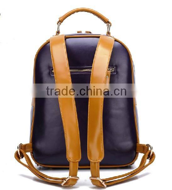 Light leisurely fashion cartoon printing PU laptop bag for lady