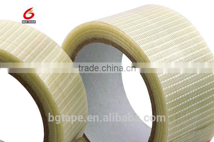High Quality Adhesive Fiberglass Tape With Cross Fiber For Carton Sealing By China(Mainland)