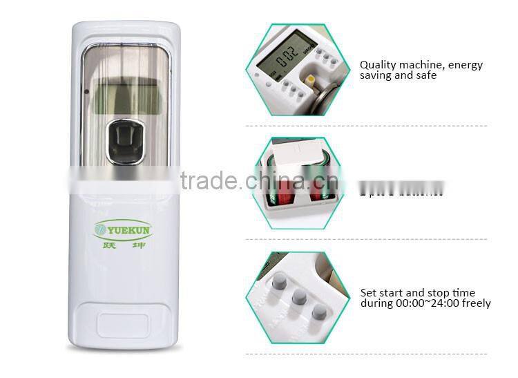Eco-friendly Room Perfume Fragrance Dispenser/Wall Mounted Bathroom Automatic Electric Air Freshener Dispenser YK8205