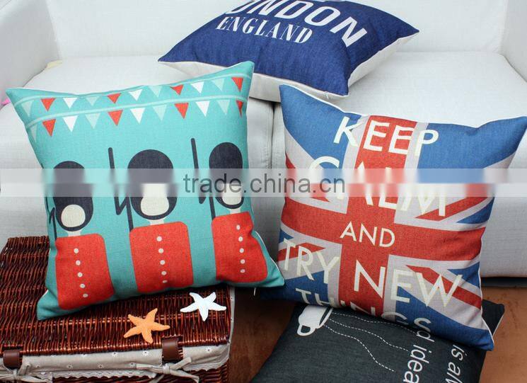 European and American style pillow, cotton and linen cushion for leaning on, restoring ancient ways to figure custom