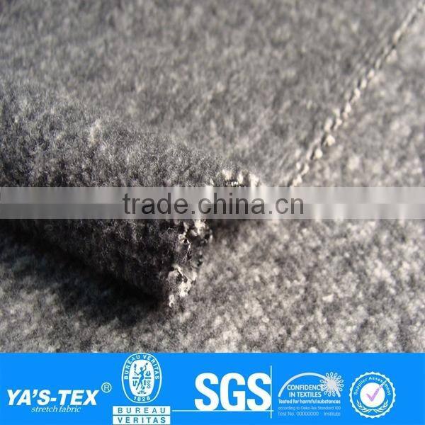 grey bamboo fabric bamboo polar fleece fabric brush fabric for winter sportswear Bedding hat