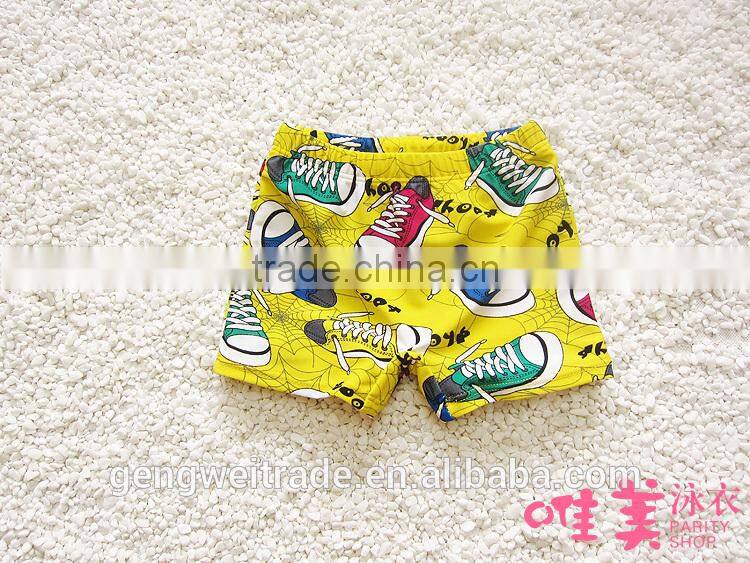 2015 Children Swimming Trunks Baby Boy Cartoon Boxer Trunks