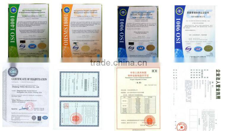 3,4,5 persons, small, comfortable and luxurious passenger elevator