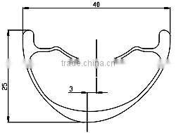 2016 new style offset MTB carbon clincher wheelset 29er hookless AM/DH 40mm wide racing Asymmetry wheels