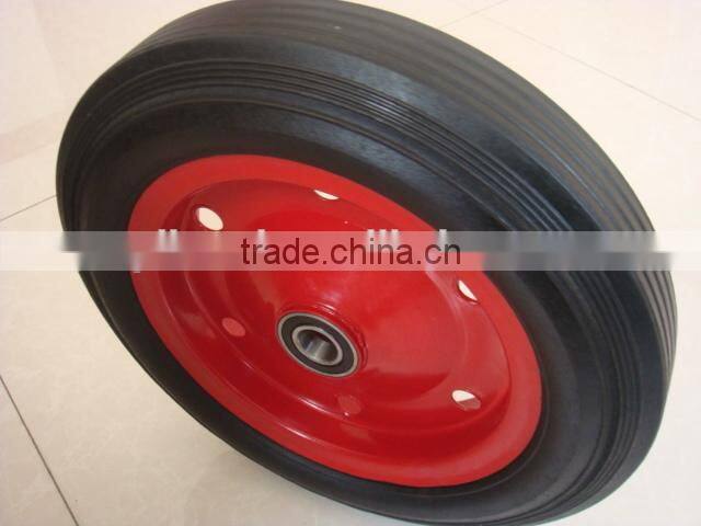 hand trolley 15" solid rubber wheel 15 inch
