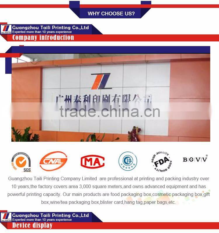 High quality blister card printing / blister card packaging design