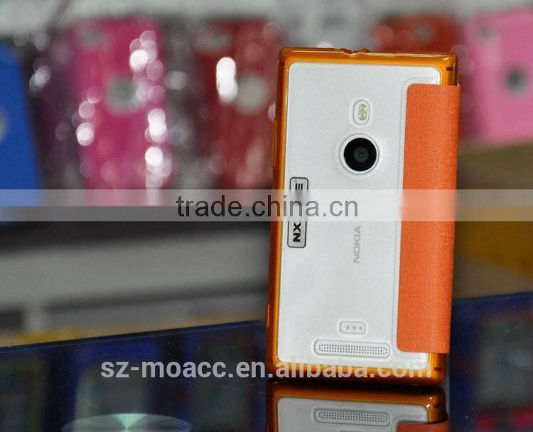 New Arrival flip leather case for nokia lumia 925 flip cover