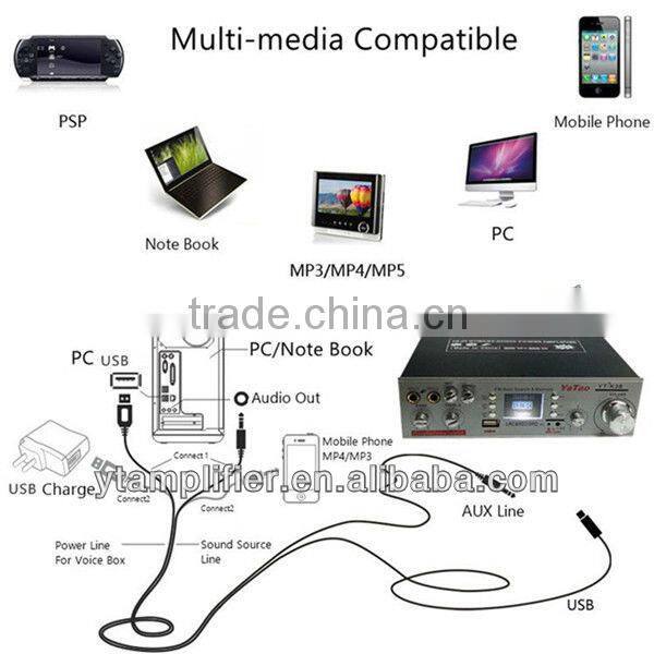 USB/TF card amplifier speaker YT-K36 with Karaoke