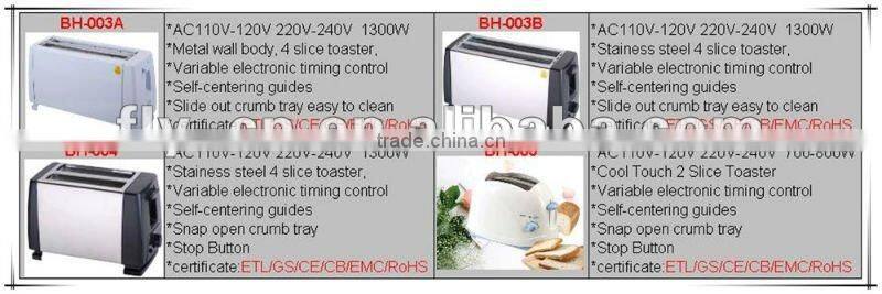 Toaster BH-001D GS/CE/RoHS