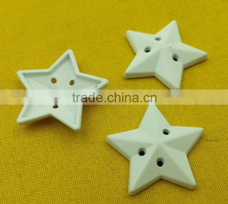 22mm Star Shape 3 holes metal sew-on button For kidswear -- MS6055