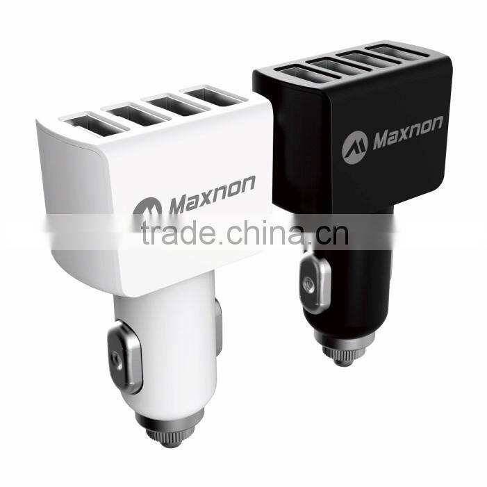 Best selling 5V 5.5A 4 ports usb car charger for smart phone and tablet