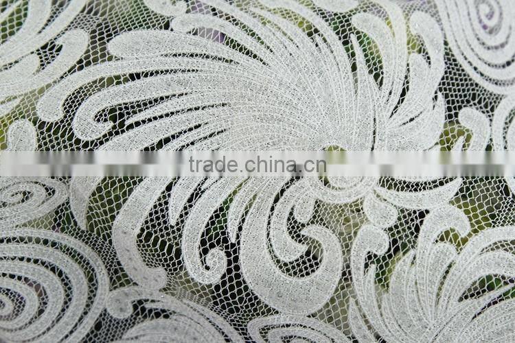 wholesale cheap high quality cotton guipure lace fabric new sample for curtain