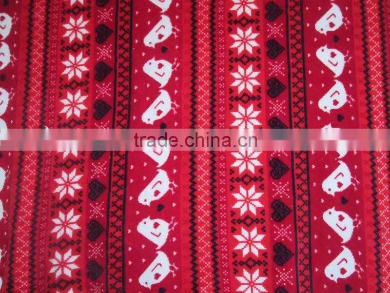 100% polyester flannel fleece fabric