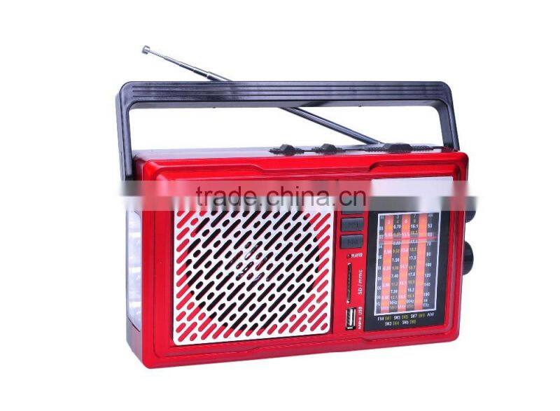 2016 HOT SALE RECHARGEABLE FM/AM RADIO WITH USB
