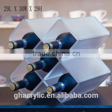 GH-RZ266 Factory direct sale OEM wine display racks,laser cutting and glue