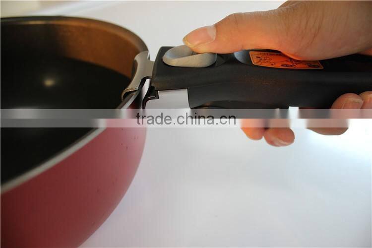 Aluminum Nonstick Frying Pan with Detachable Handle Cooking Pan with Bakelite Handle