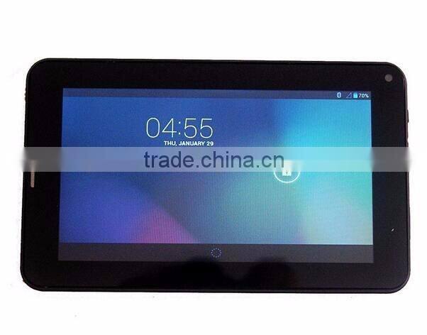 Hot Sale 7 inch Android 4.4 Allwinner A33 Quad Core 512MB+4GB Wifi Two Camera 2G Calling Phone Tablet PC