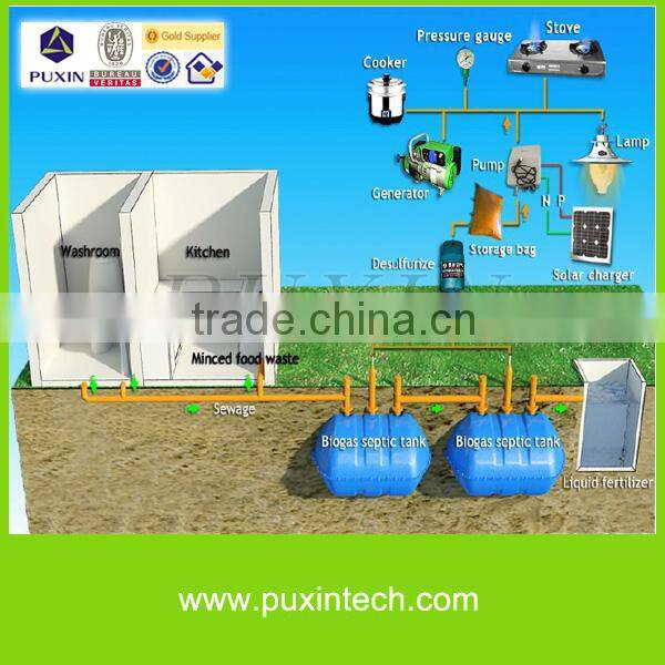 China Puxin Biogas Septic Tank for School Sewage Treatment System