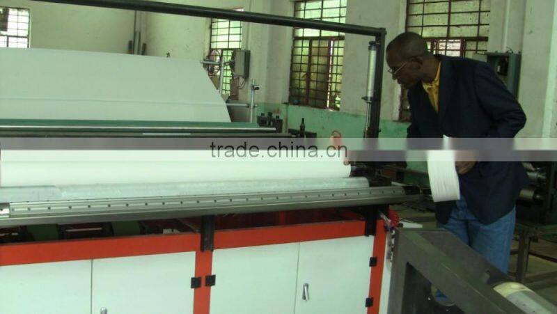 Auto perforating type embossed rewinding toilet paper tissue machine for sale