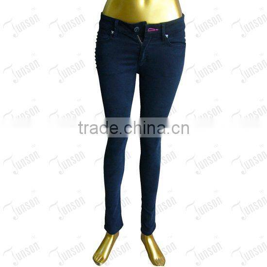 Lady's Denim Jeans JS10938#--Black